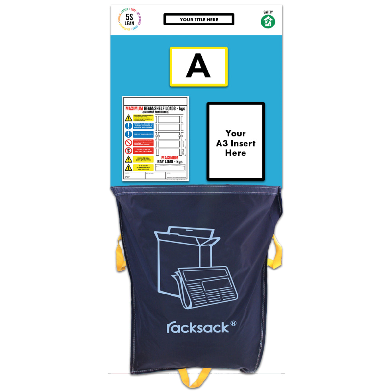 Modulean® Single Aisle Marker Rack End Board 5, racksack 